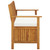  Patio Storage Bench Solid Acacia Wood 47.2"x24.8"x33.1 A949-44126