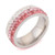 Ring Color: PINK LADY,Ring Size: 7 - Cocktail & Mocktail Rings CZ Crystals With Ombre Effect K290-31023125072