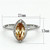 TS098 - Rhodium 925 Sterling Silver Ring with AAA Grade CZ  in Champagne A874-TS098