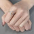 TS098 - Rhodium 925 Sterling Silver Ring with AAA Grade CZ  in Champagne A874-TS098