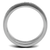 TK2926 - High polished (no plating) Stainless Steel Ring with Epoxy  in Jet A874-TK2926