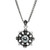 TK454 - High polished (no plating) Stainless Steel Chain Pendant with AAA Grade CZ  in Clear A874-TK454