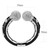 LO4282 - Rhodium Brass Bangle with Top Grade Crystal  in Clear A874-LO4282