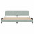  Bed Frame "Dover" Light Gray 76"x79.9" Velvet A949-373299