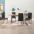  Dining Chairs 4 pcs Dark Gray Fabric A949-249217
