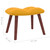  Rocking Chair with a Stool Mustard Yellow Velvet A949-328157