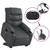  Stand up Massage Recliner Chair Gray Faux Leather A949-3206911