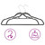  100 pcs Clothes Hanger Set Anti-slip Gray Velvet A949-289919