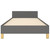  Bed Frame without Mattress Dark Gray Twin XL Fabric A949-347451