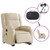  Electric Stand up Massage Recliner Chair Cream Fabric A949-3206239