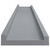  Picture Frame Ledge Shelves 2 pcs Gray 31.5"x3.5"x1.2" MDF A949-323936