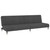  2-Seater Sofa Bed Dark Gray Velvet A949-375875