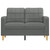  2-Seater Sofa Dark Gray 47.2" Fabric A949-359084