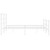  Metal Bed Frame without Mattress with FootboardWhite 76"x79.9 A949-355438