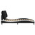  Bed Frame without Mattress "Hvar" Black and White 53.9"x74.8" Faux Leather A949-3208038