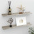  Wall Shelves 2 pcs Concrete Gray 23.6"x3.5"x1.2 A949-326700