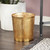 1.3 Gallon Round Perforated Copper Gold Metal Waste Basket Trash Can Q280-MPDRMTC230581