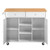 Kitchen Island Cart with Storage, 45.67 in Wide Mobile Rolling Storage Island on Swivel Wheels, wi E415-CFD2C2M11MKZCUF36001V0