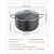  Aluminum Stock Pot, 12-Quart Nonstick Ceramic Coated Pot with Glass Lid, PFOA-Free, PFAS-Free, Com E415-JTTG12QTLLSDBWXFE001V0