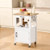  Kitchen Island Cart with Single Door Cabinet, Mobile Carts with Drawer, Towel Rack, Hooks, Portabl E415-BFBYDKCFDBS1FW1W4001V0
