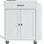  Kitchen Island Cart, 32" Mobile Carts with Storage Cabinet, Rolling Table with Power Outlet, Spice E415-QFBYDKCFDBS124GETV1