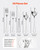  30-Piece Silverware Set, Food-Grade Stainless Steel Flatware Utensils, Mirror Finished Cutlery Set E415-430BXGCJTZBXZMV36V0