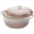 6 Quart Large Pink Beige Off-White Enamel Cast-Iron Dutch Oven Kitchen Cookware Q280-PIKBCP95874