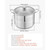  Stainless Steel Stock Pot, 16-Quart Stainless Steel Stockpot with Glass Lid, PFOA-Free, PFAS-Free, E415-JTTG16QTBXGL9LHNF001V0