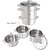 11 Quart Stainless Steel Steamer / Fruit Vegetable Juicer Q280-FRVR1489