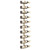  Wall-mounted Wine Rack for 10 Bottles Gold Metal A949-340905