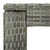  Patio Bar Table Gray 39.4"x23.8"x43.5" Poly Rattan A949-45875
