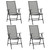  5 Piece Patio Dining Set Steel Anthracite A949-3074488