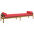  Patio Bench with Cushion Brown Poly Rattan Acacia A949-366302