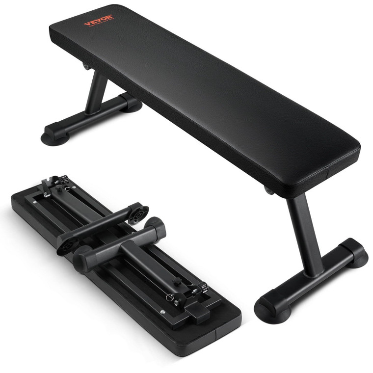  Flat Weight Bench, Foldable Strength Training Bench, Utility Workout Bench for Full Body Workout,  E415-JZZBGPB00000I783BV0