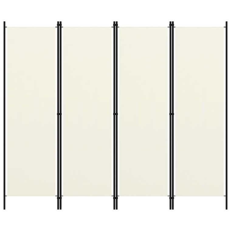  4-Panel Room Divider White 78.7"x70.9 A949-320719