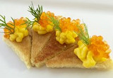 Smoked Trout Caviar Toast Points Recipe