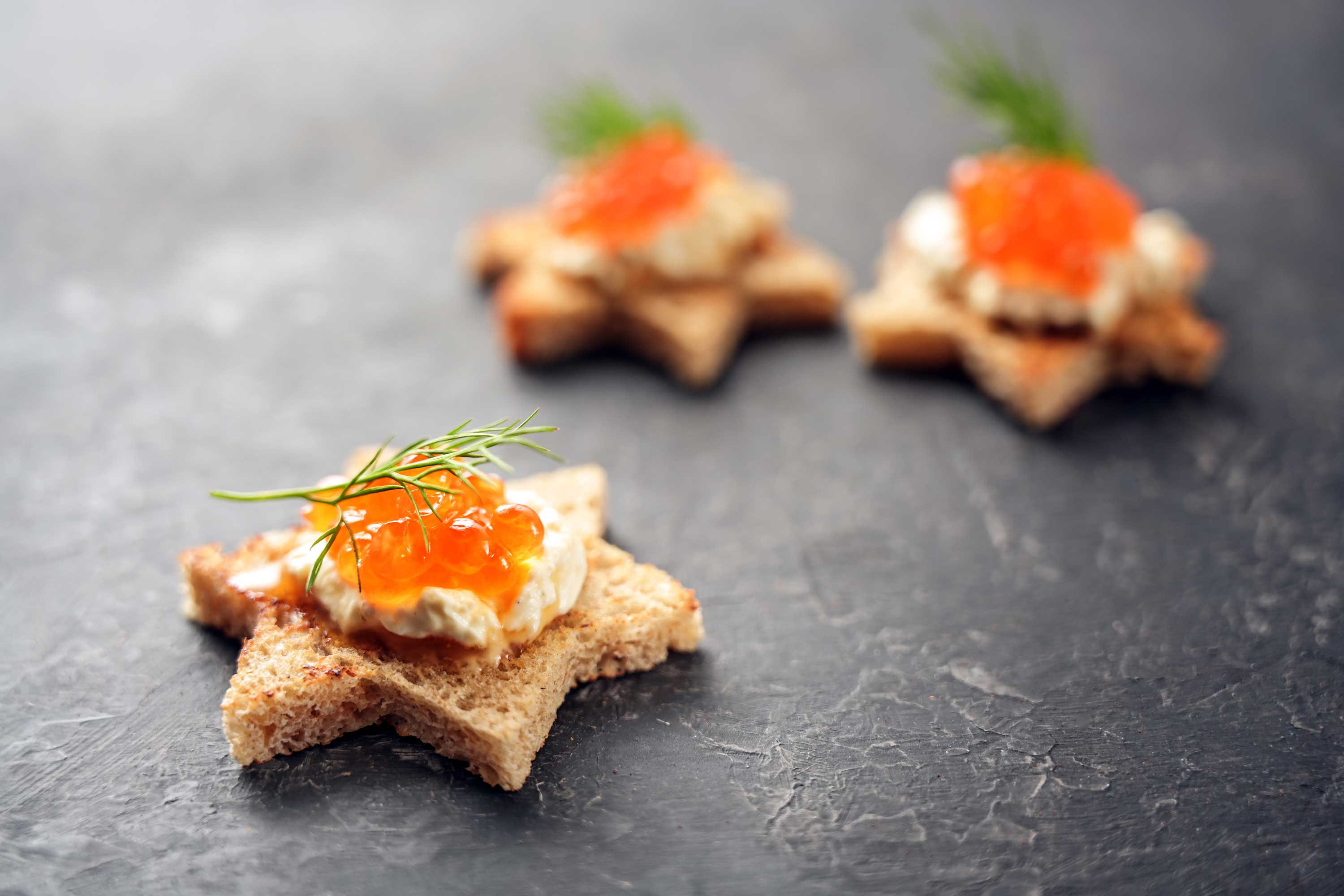 Caviar Service With Traditional Accompaniments Unsalted Butter And