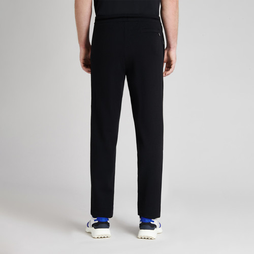 Black tracksuit with charcoal grey color-block, black ZILLI pattern