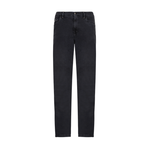 Charcoal grey jeans, "Lion Circle" embroidery, slim fit