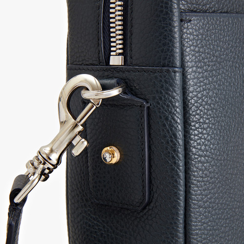 Blue Navy briefcase with shoulder strap, 'Travel Weekender'
