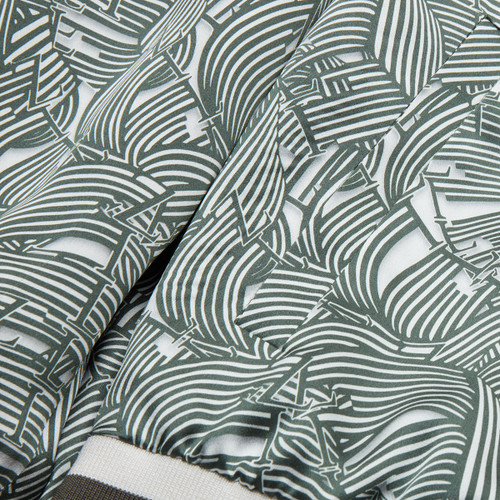 Bomber jacket in printed "Cinema band" pattern