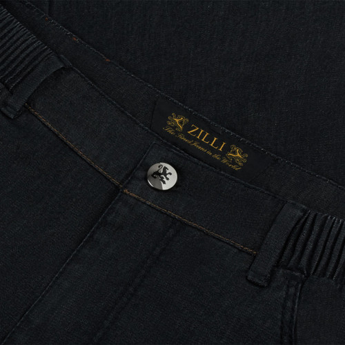 Black jeans, elastic waistband