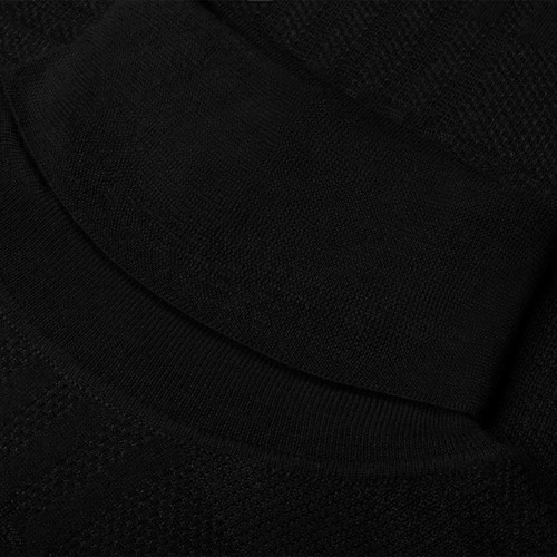 Black tartan turtleneck sweater