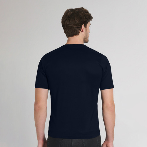 Navy T-shirt, heat-sealed lambskin "Griffon"