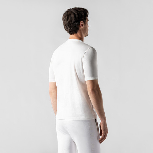 White T-shirt "Lion Signature" embroidery
