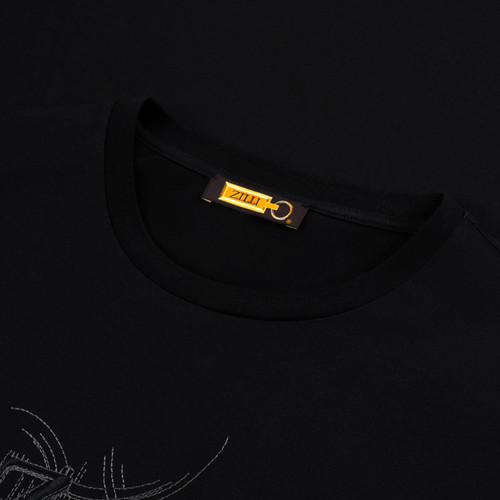 Black T-shirt, "ZILLI Art" embroidery