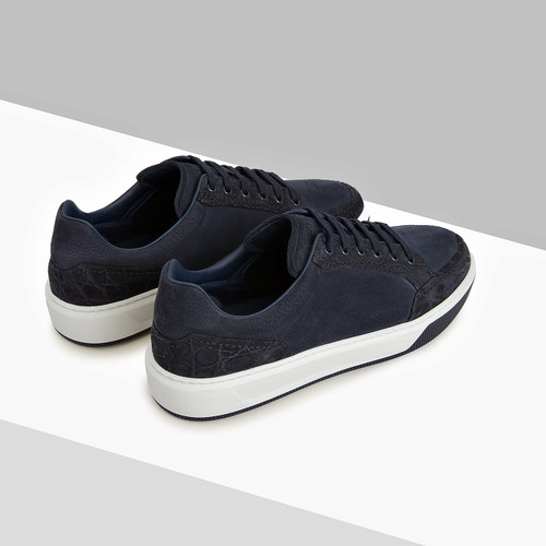 Dark navy “Roll Bagged Seam” sneakers