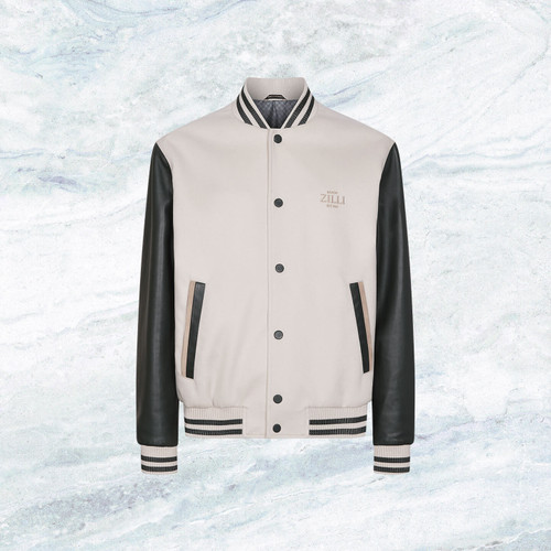 Pale fawn bomber, "Maison ZILLI EST 1965" TEST05