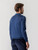 Deep-sea blue polo shirt, "Vanisé Express" jacquard weave, crocodile detail