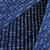 Blue Arôme fringed scarf, "Ingots" pattern